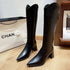 Pointy Toe Block Heel Cowboy Boots